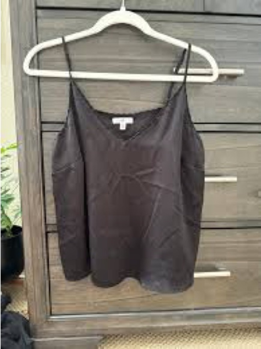bp Black Satin Spaghetti-Strap Tank